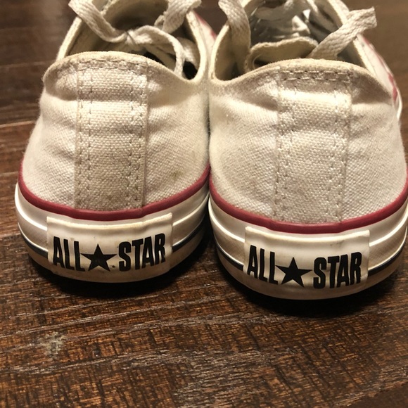 SOLD. White low top converse - Picture 4 of 5